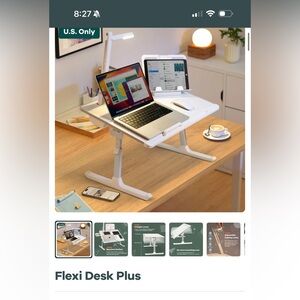 GENION SPACE Flexi Desk Plus - Adjustable Laptop Stand - White NEW IN BOX